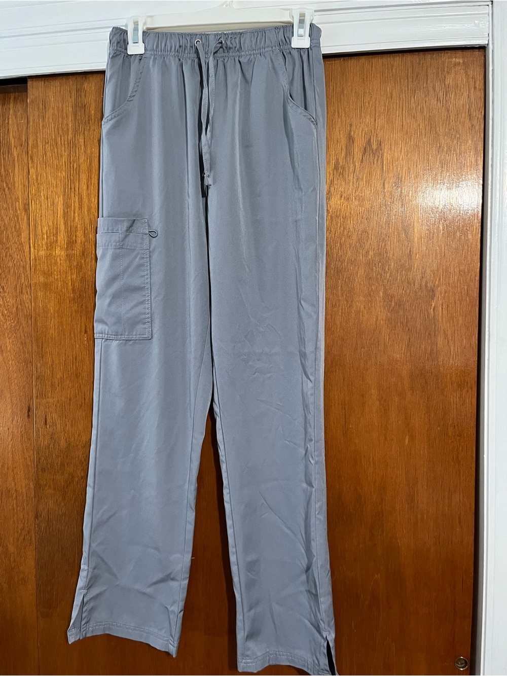 Women's Gray Drawstring Scrub Pants